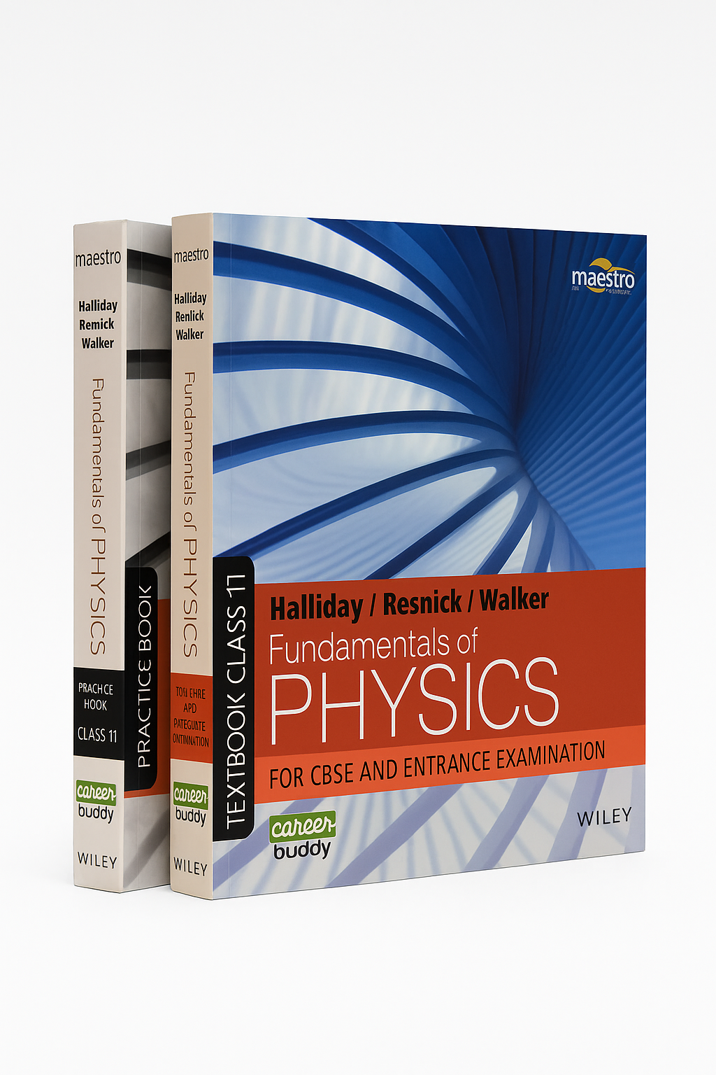 Halliday / Resnick / Walker, Fundamentals of Physics, Class 11, Set of 2 Books (Textbook & Practice Book) for CBSE, IIT JEE and Neet Entrance Examinations Paperback Updated Version