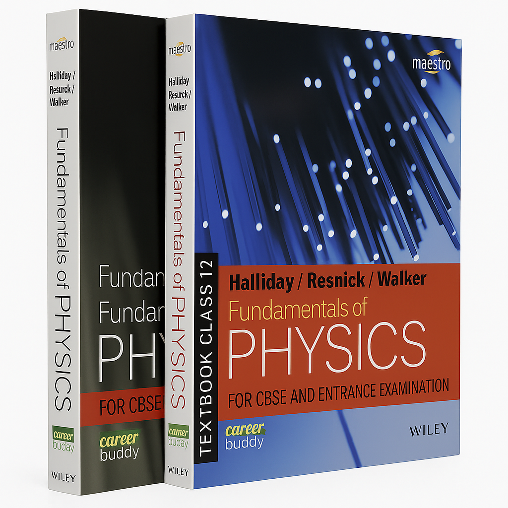 Halliday / Resnick / Walker, Fundamentals of Physics, Class 12, Set of 2 Books (Textbook & Practice Book) for CBSE, IIT JEE and Neet Entrance Examinations Paperback Updated Version